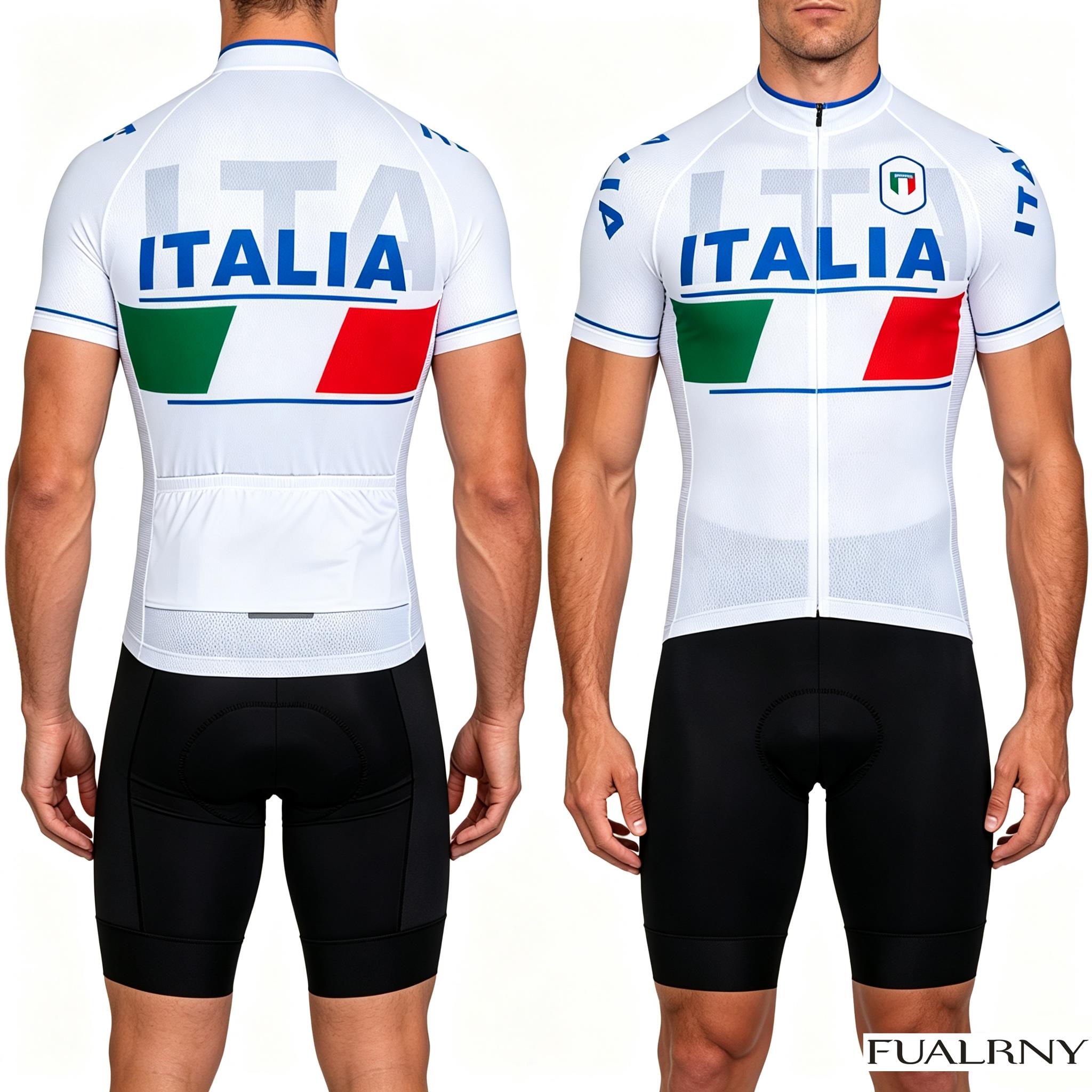 Cycling Bib Shorts - Летний велосипедный комплект ITALIA: джерси и