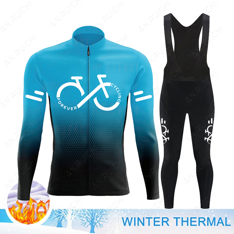 Cycling Gear Brands - Зимний комплект из термофлисового велосипедного трикотажа